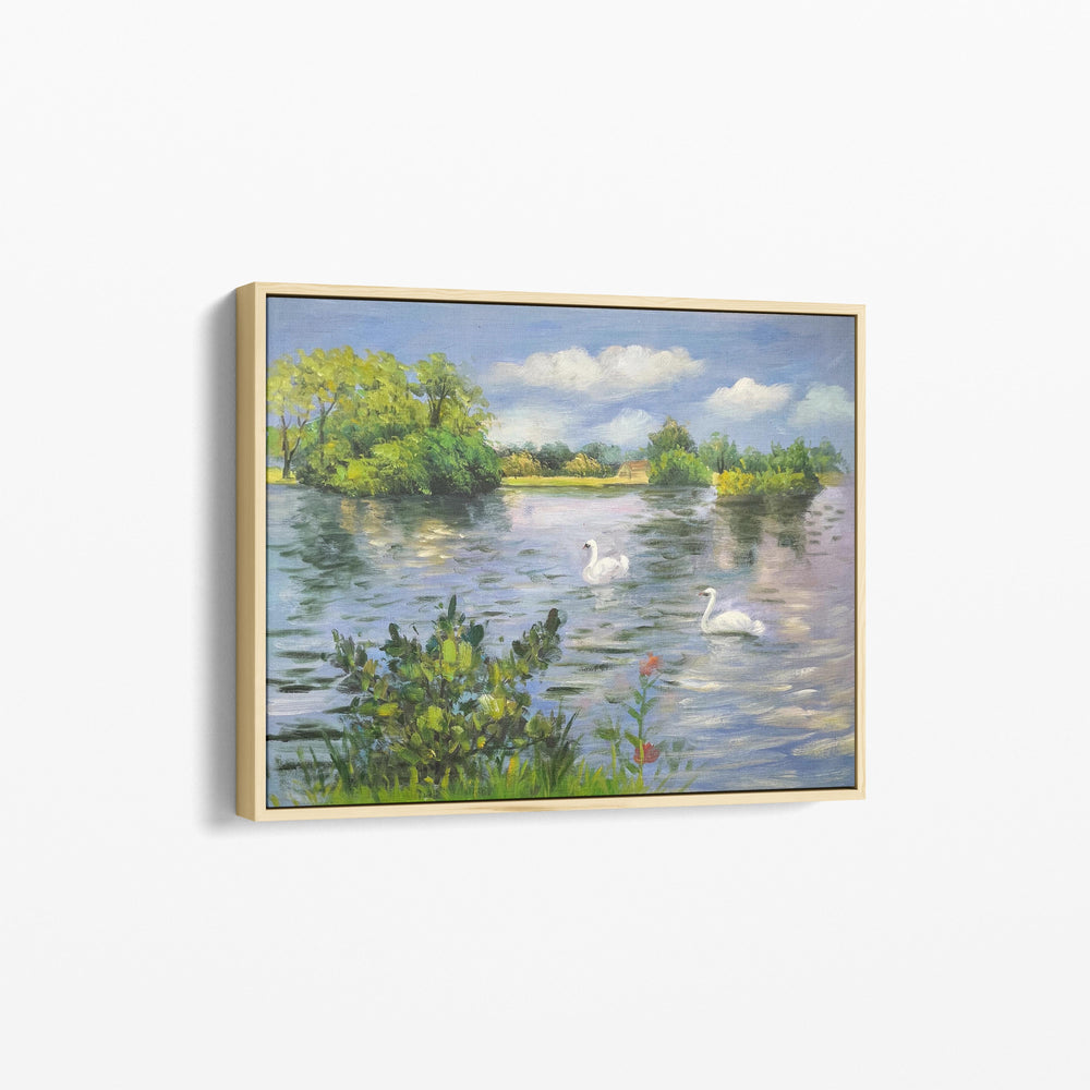 Un Lac à Long Island par William Merritt Chase - Tableau reproduction