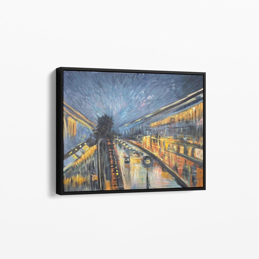 Boulevard Montmartre : Effet de Nuit par Camille Pissarro - Tableau reproduction