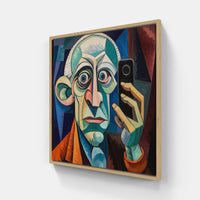 Picasso's Dynamic Energy-Canvas-artwall-20x20 cm-Wood-Artwall