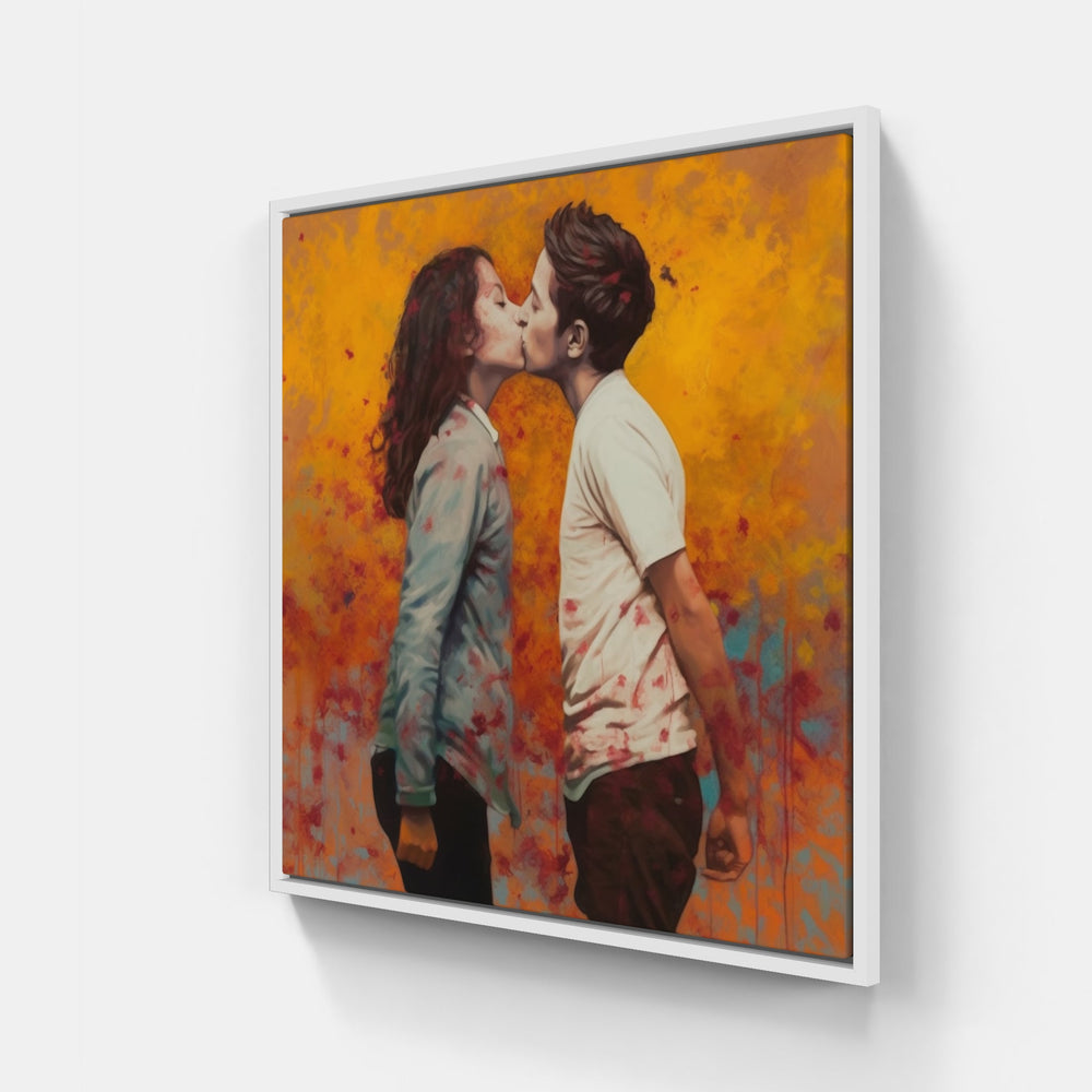 Passionate Emotion Connection-Canvas-artwall-20x20 cm-White-Artwall