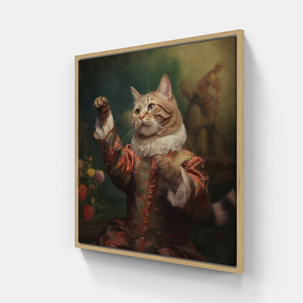 Urban Cat-Canvas-artwall-20x20 cm-Wood-Artwall