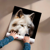 L'impression présentée en poster, sans encadrement, sur un mur neutre.