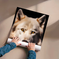 L'impression présentée en poster, sans encadrement, sur un mur neutre.