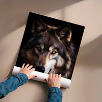 L'impression présentée en poster, sans encadrement, sur un mur neutre.