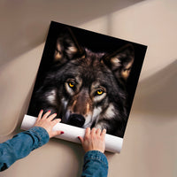 L'impression présentée en poster, sans encadrement, sur un mur neutre.