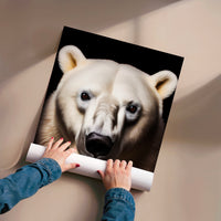 L'impression présentée en poster, sans encadrement, sur un mur neutre.