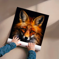 L'impression présentée en poster, sans encadrement, sur un mur neutre.