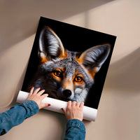 L'impression présentée en poster, sans encadrement, sur un mur neutre.