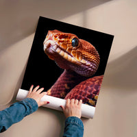 L'impression présentée en poster, sans encadrement, sur un mur neutre.