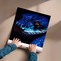 L'impression présentée en poster, sans encadrement, sur un mur neutre.