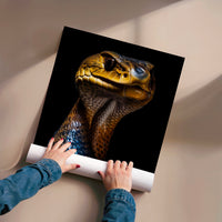 L'impression présentée en poster, sans encadrement, sur un mur neutre.