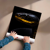 L'impression présentée en poster, sans encadrement, sur un mur neutre.