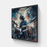 Drummer's Artistic Canvas-Canvas-artwall-20x20 cm-Black-Artwall