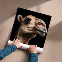L'impression présentée en poster, sans encadrement, sur un mur neutre.