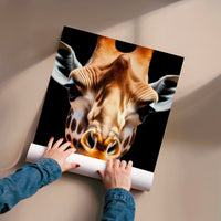 L'impression présentée en poster, sans encadrement, sur un mur neutre.