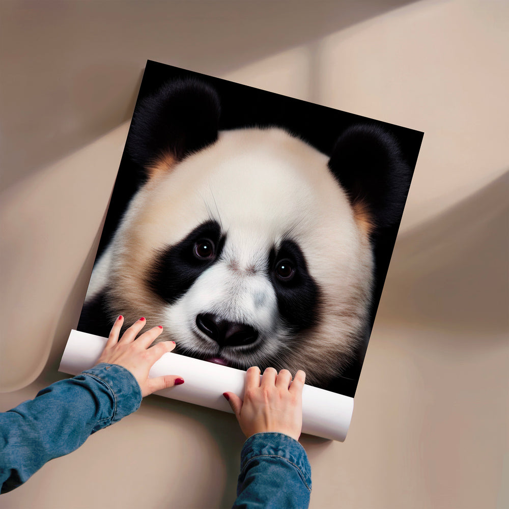 L'impression présentée en poster, sans encadrement, sur un mur neutre.