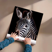 L'impression présentée en poster, sans encadrement, sur un mur neutre.