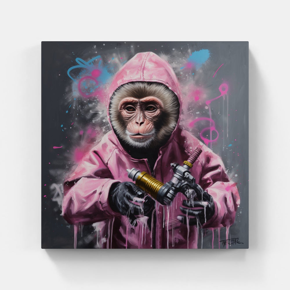 Graceful Monkeys Art-Canvas-artwall-Artwall