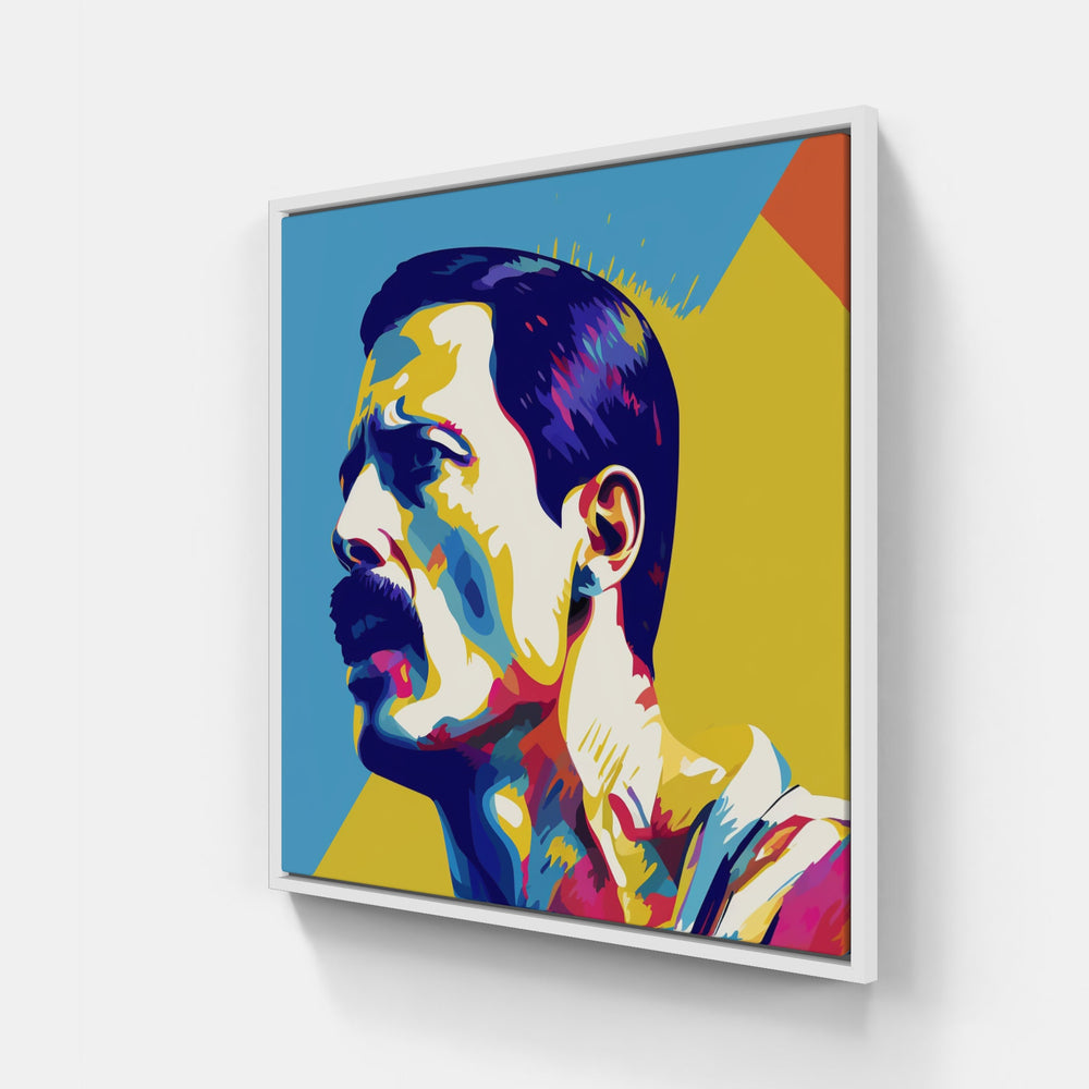 Freddie pop dance-Canvas-artwall-20x20 cm-White-Artwall