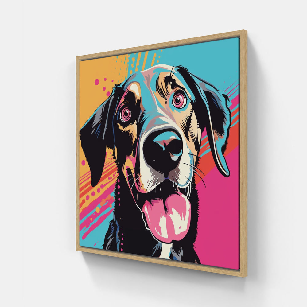 Furry Friend-Canvas-artwall-20x20 cm-Wood-Artwall