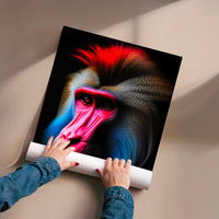 L'impression présentée en poster, sans encadrement, sur un mur neutre.