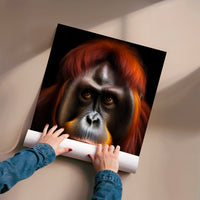 L'impression présentée en poster, sans encadrement, sur un mur neutre.