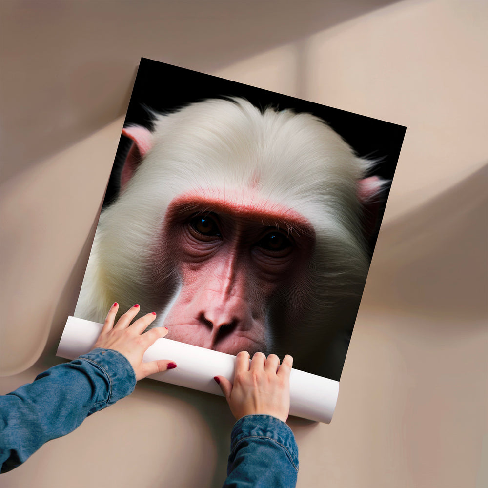 L'impression présentée en poster, sans encadrement, sur un mur neutre.