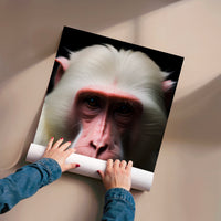 L'impression présentée en poster, sans encadrement, sur un mur neutre.