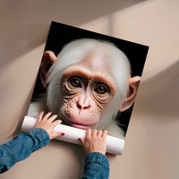 L'impression présentée en poster, sans encadrement, sur un mur neutre.