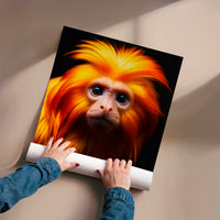 L'impression présentée en poster, sans encadrement, sur un mur neutre.
