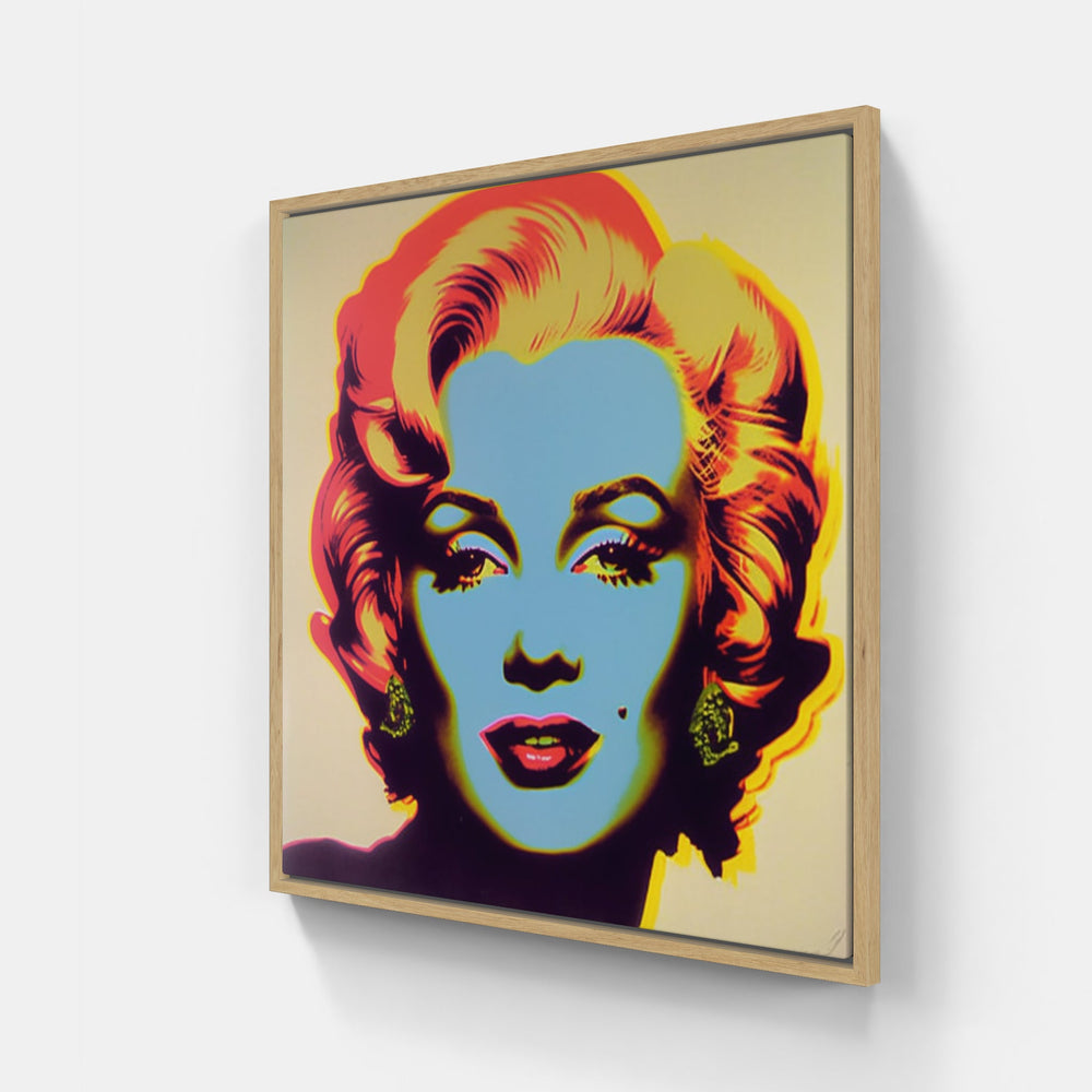 Andy's Pop Culture Splash-Canvas-artwall-20x20 cm-Wood-Artwall
