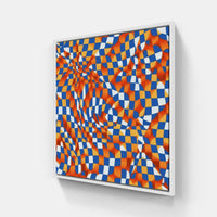 Abstract Illusion Expressions-Canvas-artwall-20x20 cm-White-Artwall