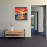 Harmonious Sunset Palette-Canvas-artwall-Artwall