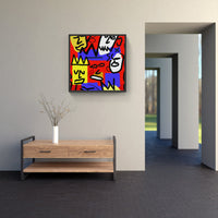 Basquiat busts rhyme-Canvas-artwall-Artwall