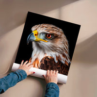 L'impression présentée en poster, sans encadrement, sur un mur neutre.