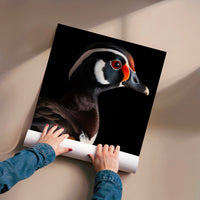 L'impression présentée en poster, sans encadrement, sur un mur neutre.