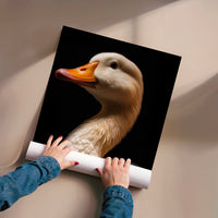 L'impression présentée en poster, sans encadrement, sur un mur neutre.