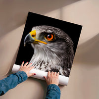L'impression présentée en poster, sans encadrement, sur un mur neutre.