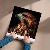 L'impression présentée en poster, sans encadrement, sur un mur neutre.