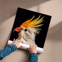 L'impression présentée en poster, sans encadrement, sur un mur neutre.