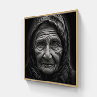Wisdom Lines-Canvas-artwall-20x20 cm-Wood-Artwall