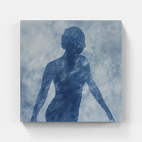 Antique Beauty in Blue-Canvas-artwall-Artwall