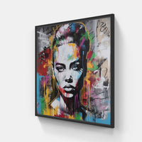 Street Blues-Canvas-artwall-20x20 cm-Black-Artwall