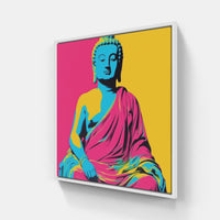 Buddha forever-Canvas-artwall-20x20 cm-White-Artwall