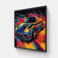 Car Symphony-Canvas-artwall-20x20 cm-Black-Artwall