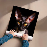 L'impression présentée en poster, sans encadrement, sur un mur neutre.