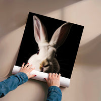 L'impression présentée en poster, sans encadrement, sur un mur neutre.