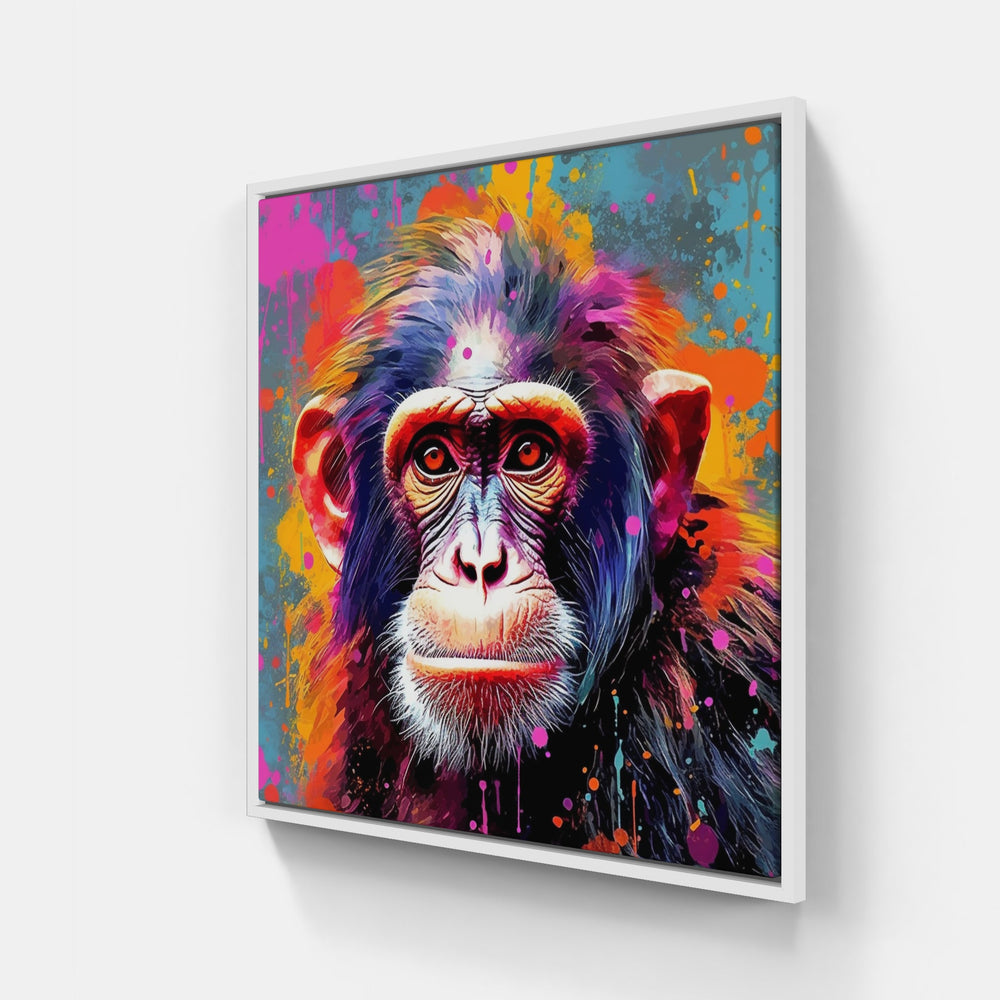 Cheeky Monkey Art-Canvas-artwall-20x20 cm-White-Artwall