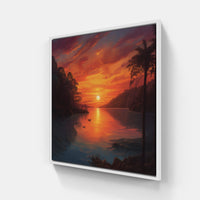 Captivating Sunset Dreams-Canvas-artwall-20x20 cm-White-Artwall
