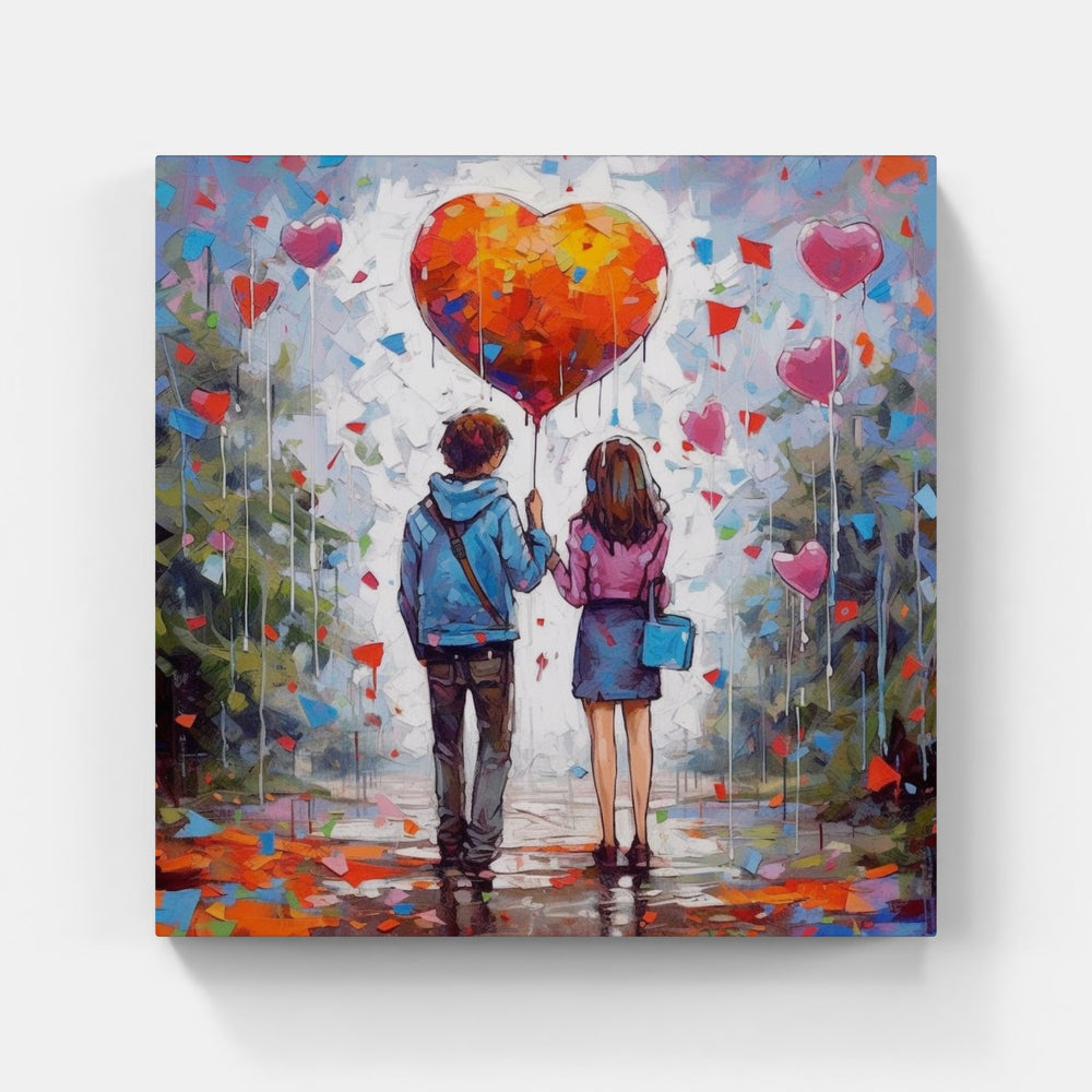 Blissful Heart Connection-Canvas-artwall-Artwall